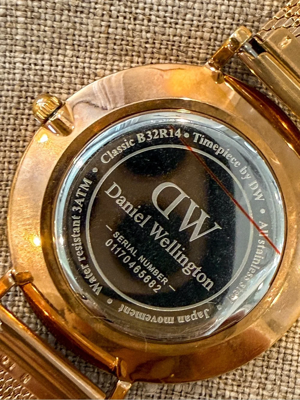 Daniel Wellington Petite Melrose Black Rose Gold